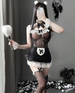 블랙 레이스 센서리 메이드웨어